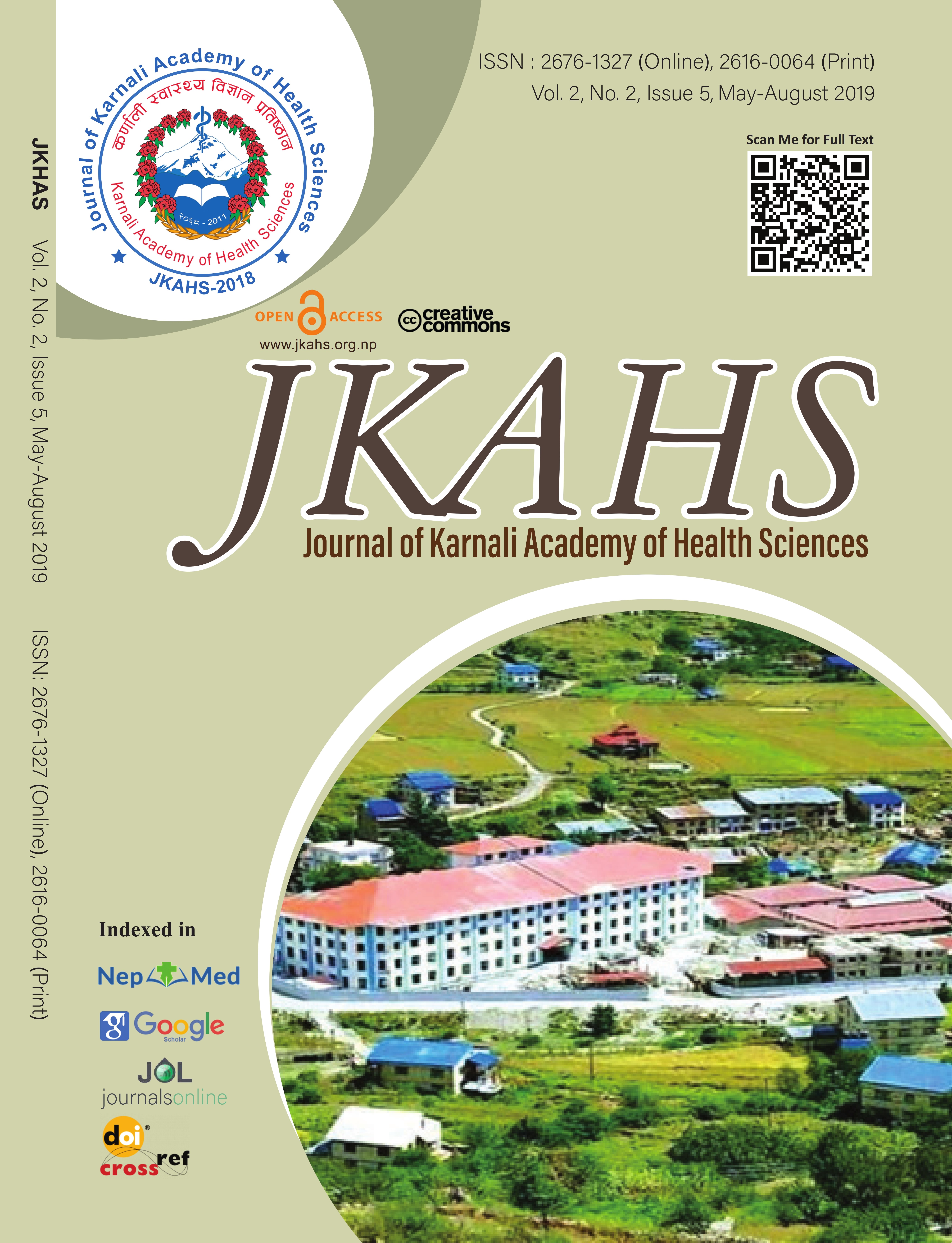 					View Vol. 2 No. 2 (2019): JKAHS; May-Aug Issue (5)
				